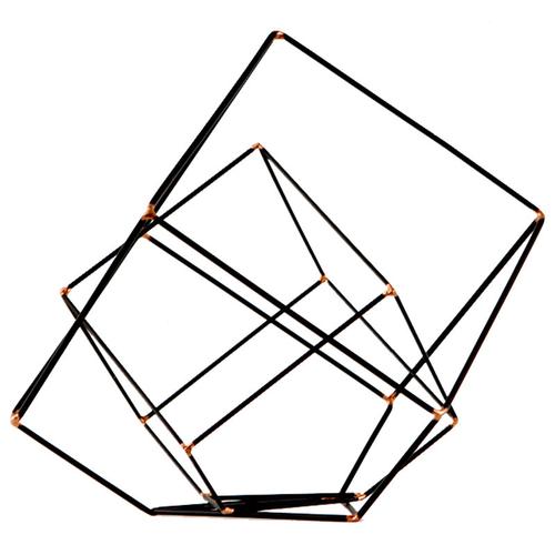 北欧简约不规则线条几何图形菱形铁艺装饰品摆件创意家居陈设ins